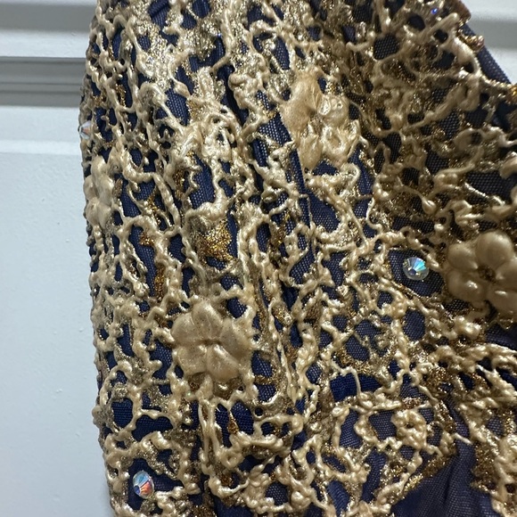 HOLT MIAMI Dress NWT $379 Arianna Navy Size M Ema Savahl Inspired Fairycore - Picture 6 of 10